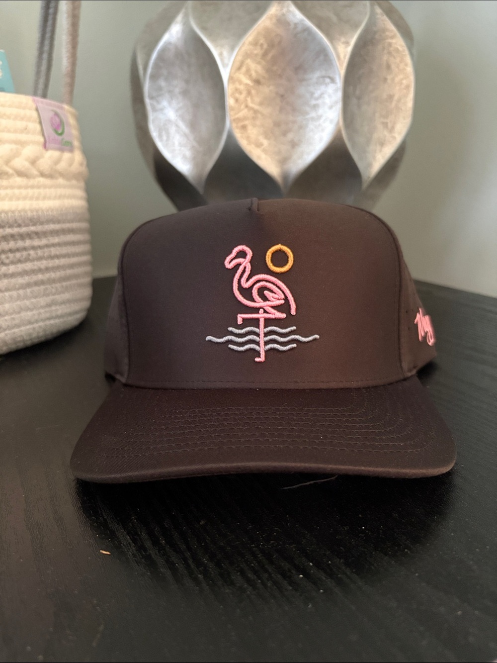 Waggle Flamingo Bay Hat -Snap Back Brand New